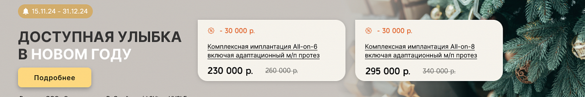 Доступная улыбка в Новом году